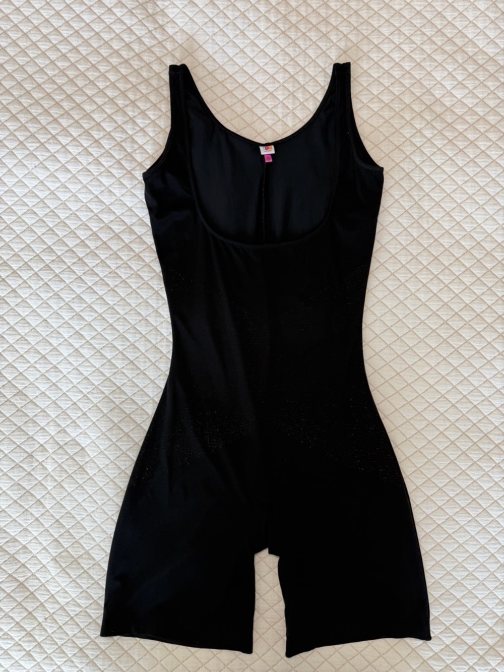 Spanx Star Power Lady Luxe Mid-Thigh Bodysuit Shaper Black Size L